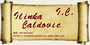 Ilinka Ćaldović vizit kartica
